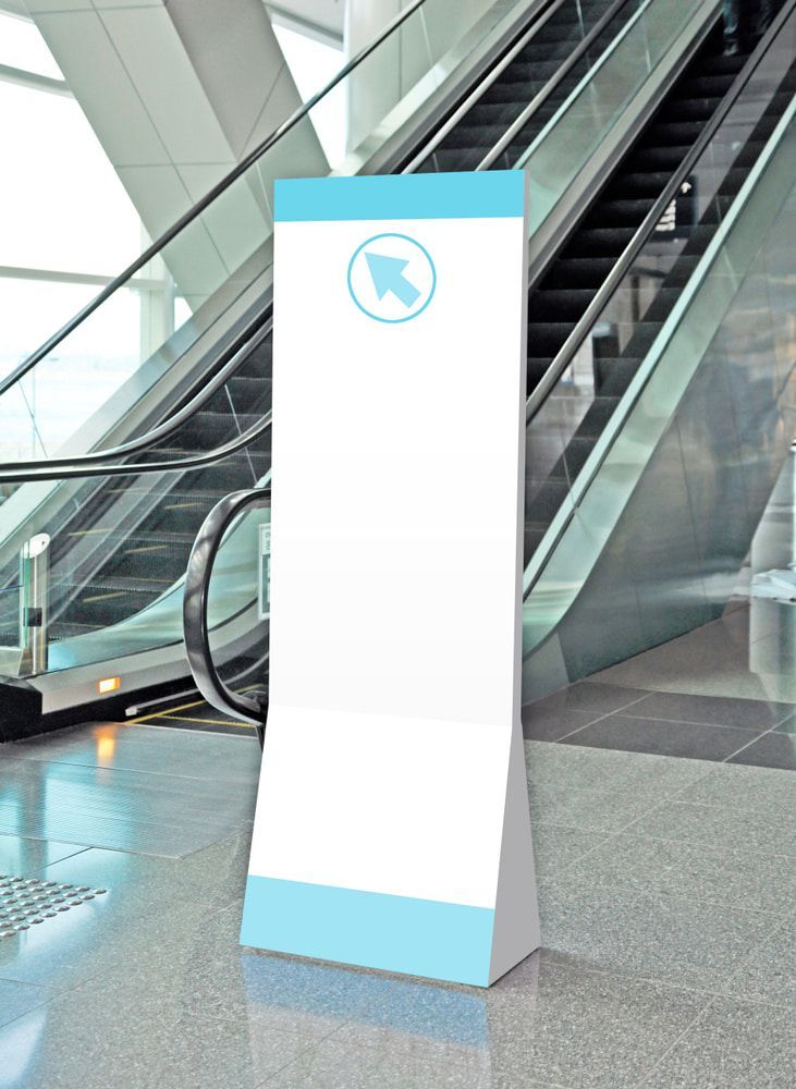 Blank Banner Display In The Building — Promotional Products in Dubbo, NSW