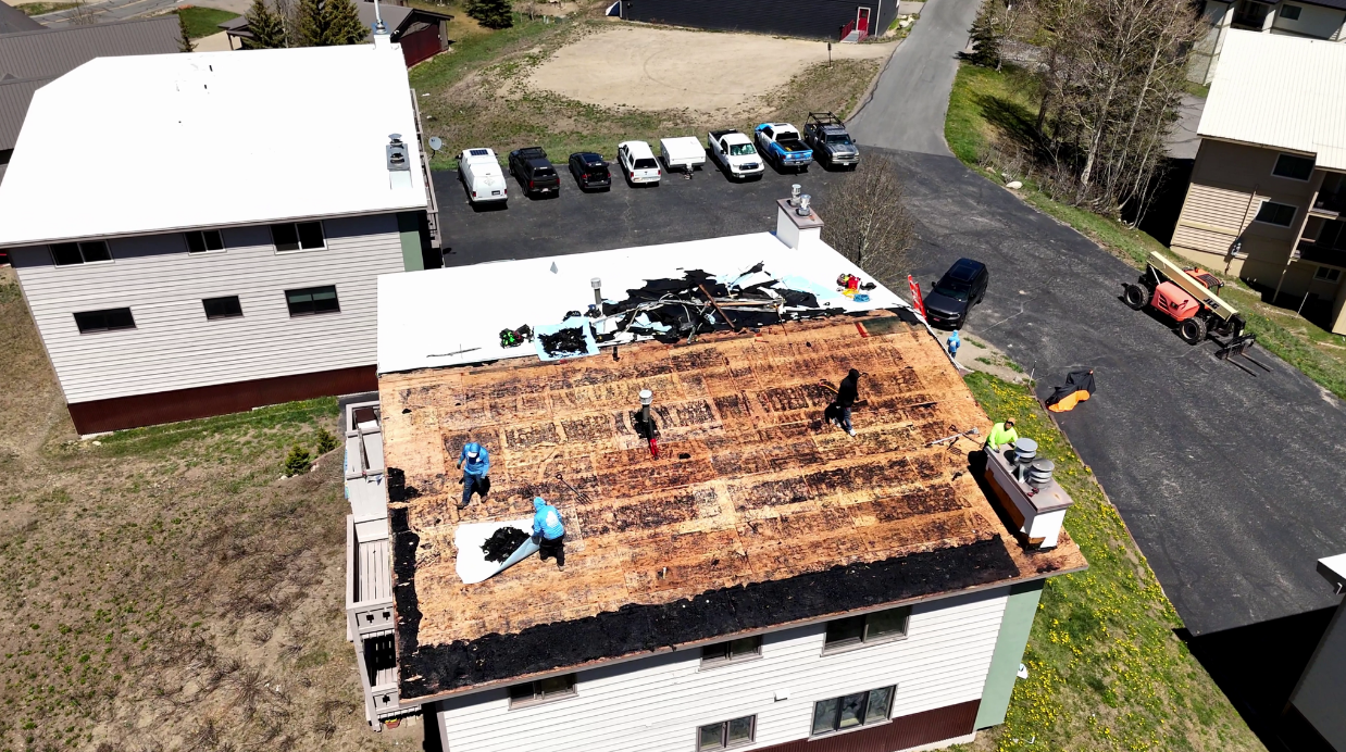 Ski Jump Roof Replacement , MT Crested Butte 