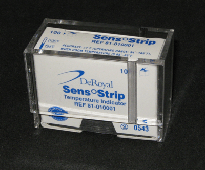 temp strip holder