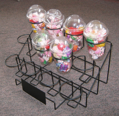 wire snack cup display