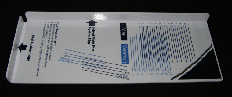 shoe scale measurements