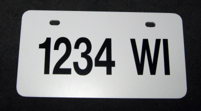 license plate
