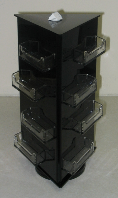 business card spinner display