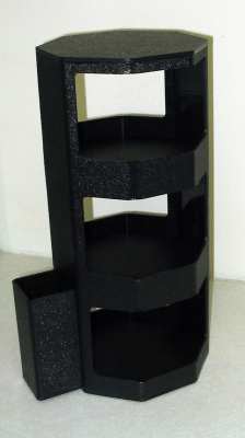 black condiment holder