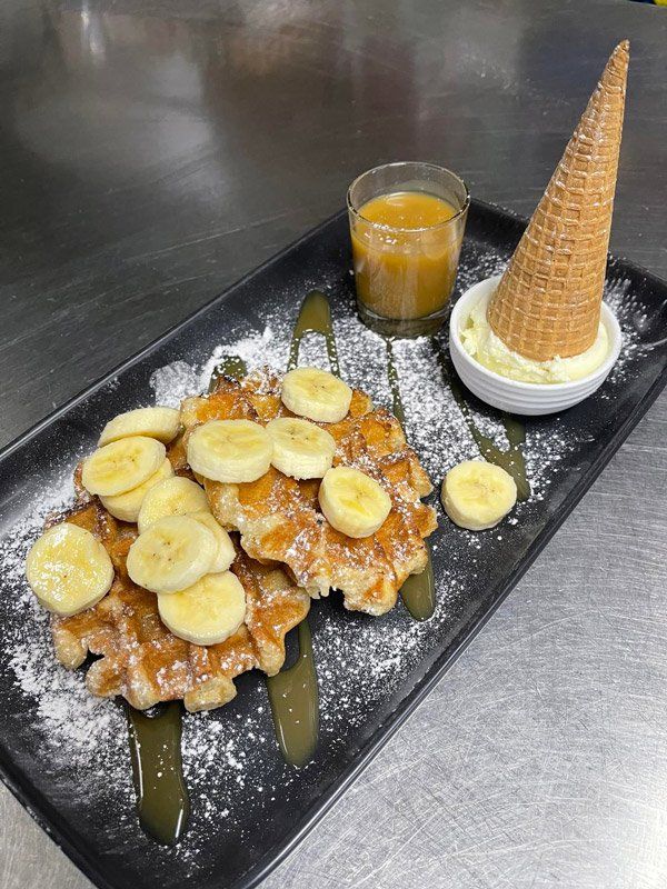 Sliced Banana & Waffle — Café in Maitland, NSW