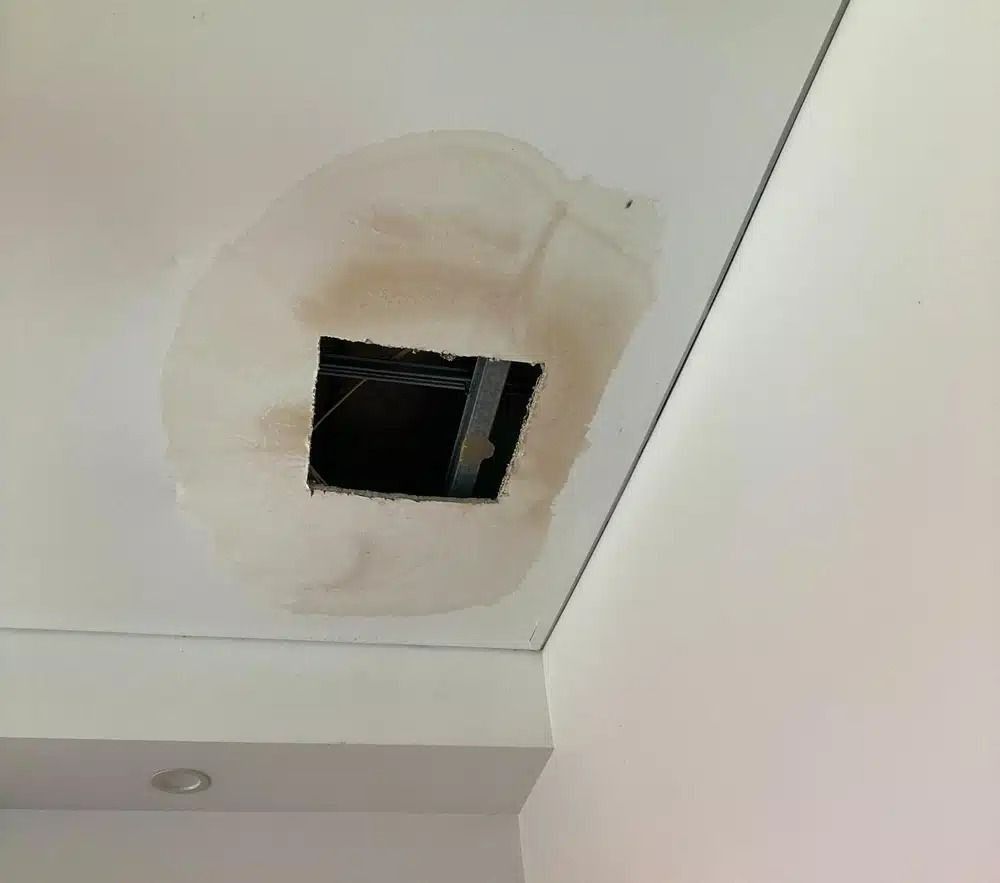 There is a Hole in the Ceiling That Looks Like a Hole in the Wall — Nightcliff Plumbing & Gas In Coconut Grove, NT