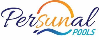Personal Pools logo in purple and orange with blue wave