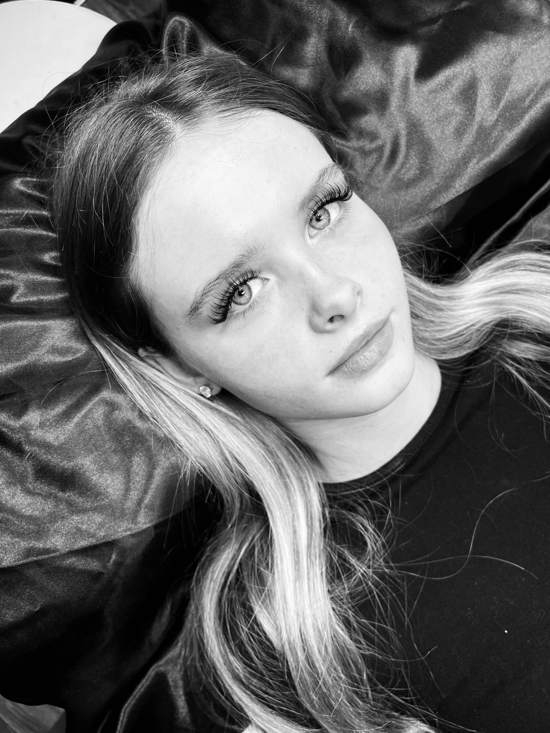 Anya Ely lash extension academy client after lash treatment 