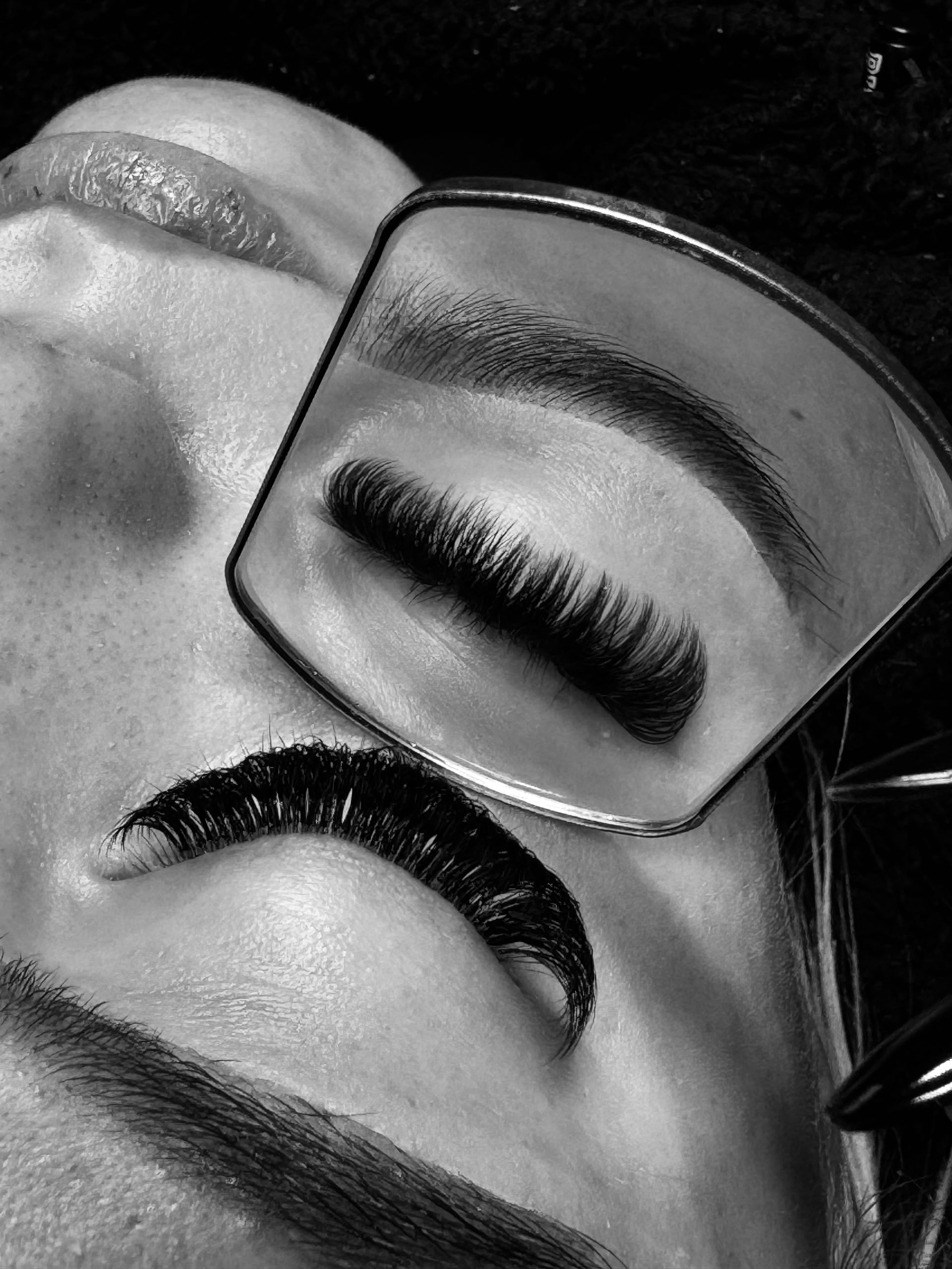 Eyelash extension after treatment at Anya Ely 