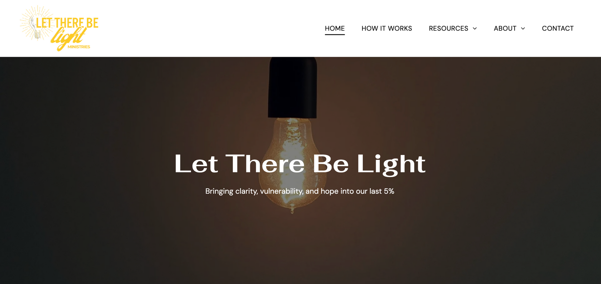 Let There Be Light website - Click to visit website