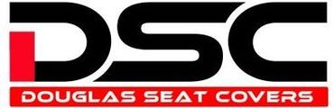 DSC Douglas Seat Covers logo in black, red, and white