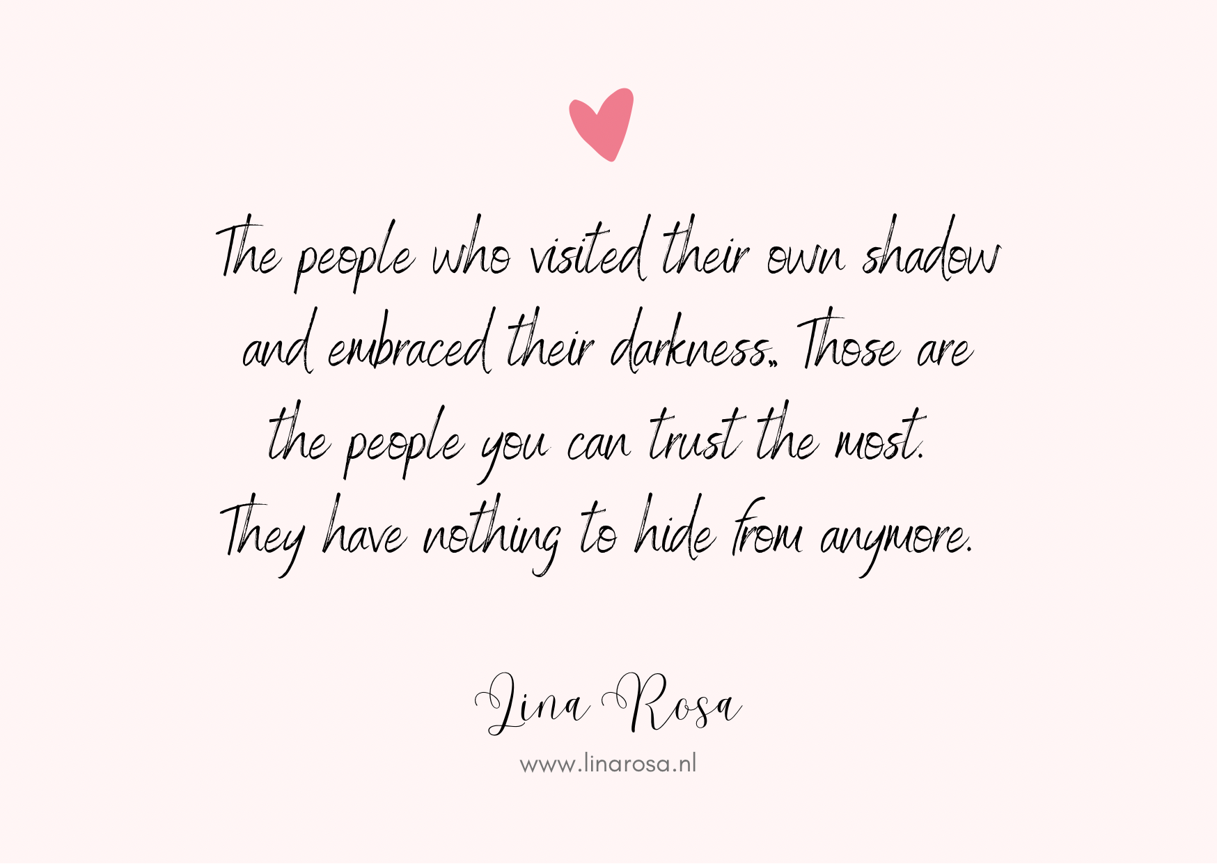 A quote by Ivar Rose on a light pink background: 