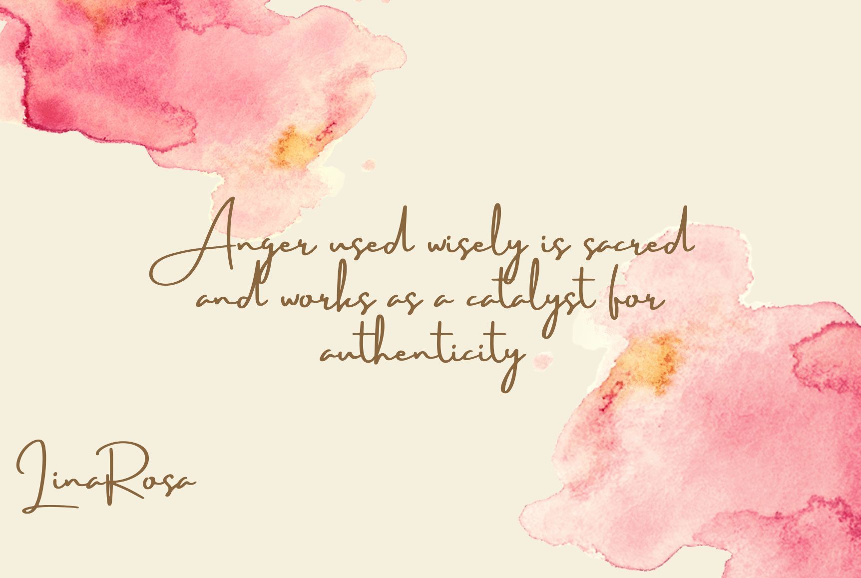 Text on a cream background with pink watercolor accents reads: 
