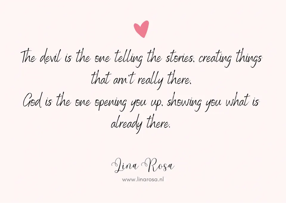A quote by Jina Rose on a pale pink background with a small heart: 