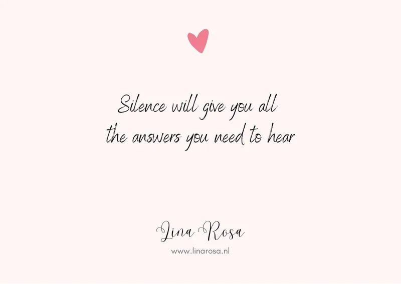 A light pink background featuring a small heart icon and the text: 