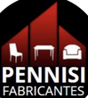 Un logotipo con paneles rojos en forma de edificio