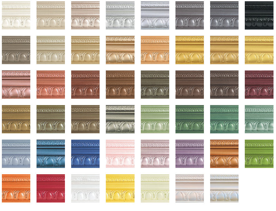 metallic paint swatches