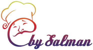 Logo dello chef, sfumatura colorata, faccina sorridente, cappello da chef, testo