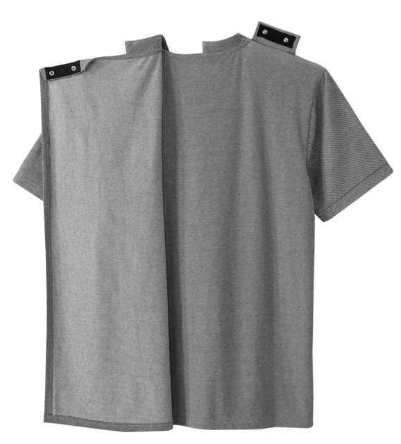 Gray henley T-shirt with green “Every Spartan” text on the chest