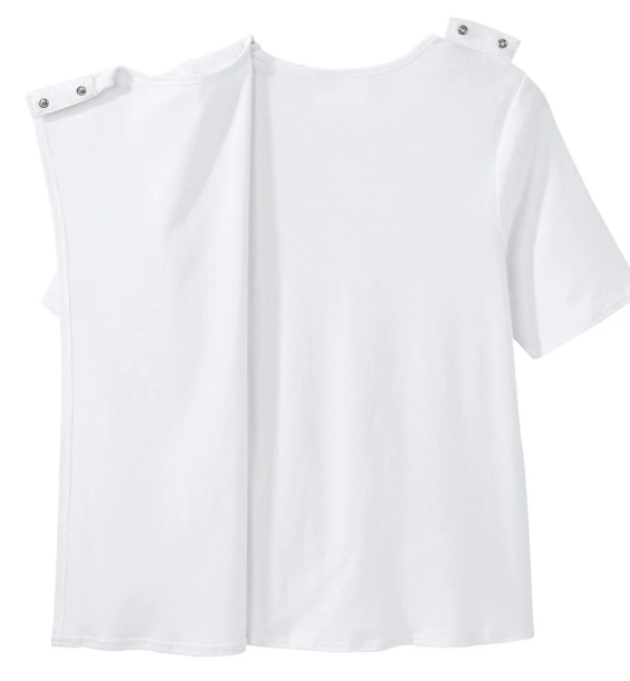 White T-shirt with green 