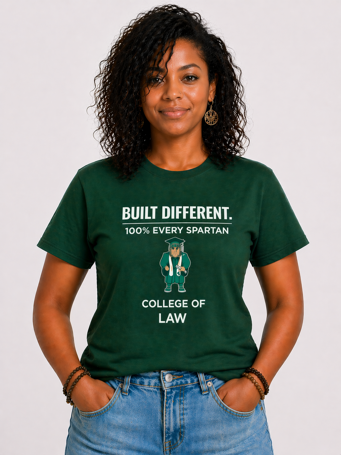 Woman in green 