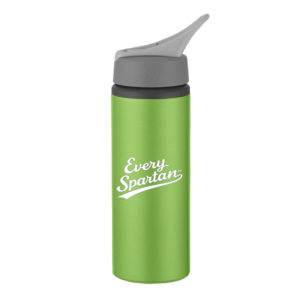 Green Every Spatula bottle with gray flip-top lid on a white background