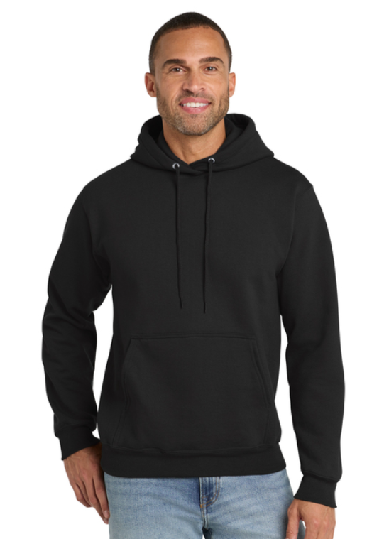 Black hoodie with white 