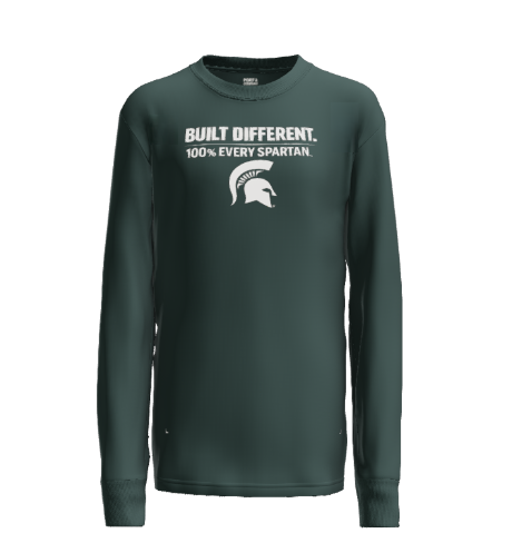 Green long-sleeve shirt with 