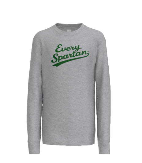 Gray sweatshirt with 