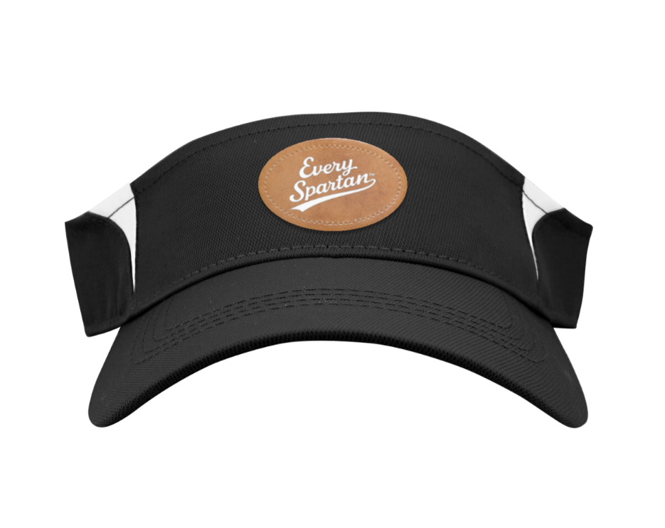 Black visor cap with white side panels and a brown “Ecol Specials” logo patch