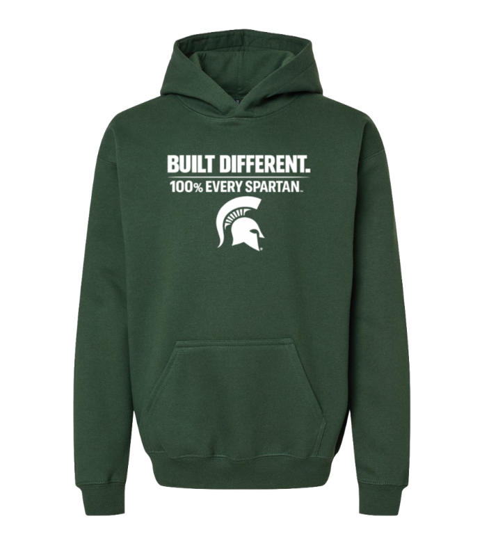 Green hoodie with 