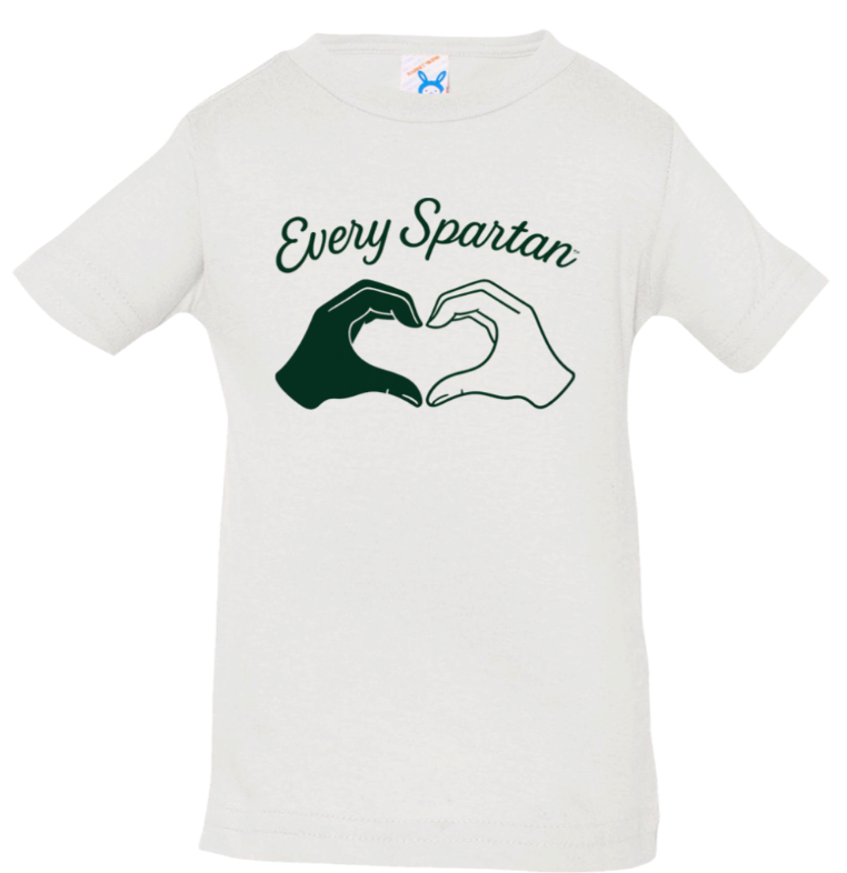 Rabbit Skins Infant Tee (heart hands) white