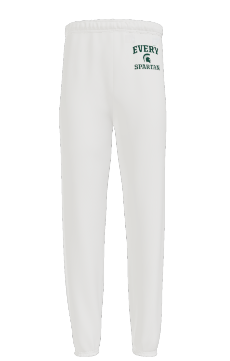 White sweatpants with
