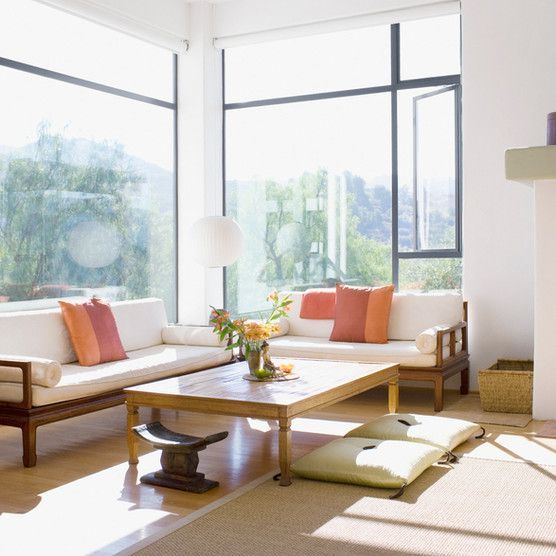 A living room with two couches and a coffee table
