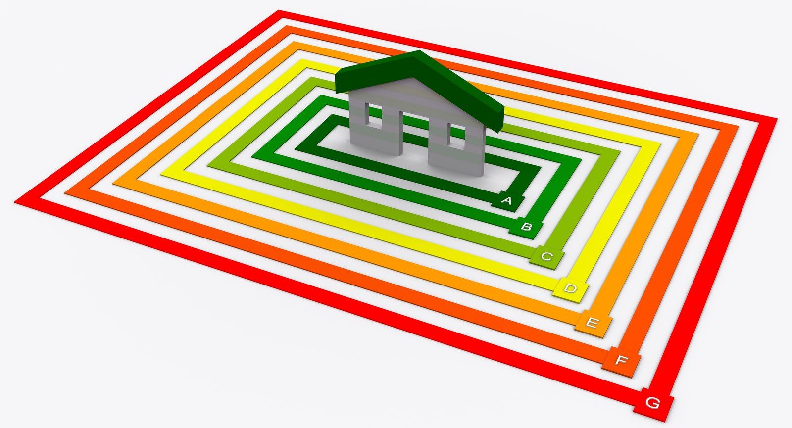 A house is sitting on top of a colorful blanket.