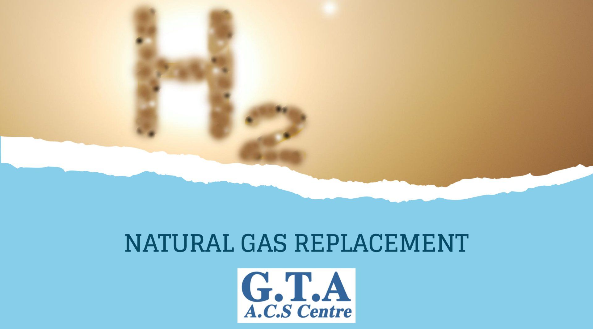 A poster for natural gas replacement by g.t.a a.c.s centre