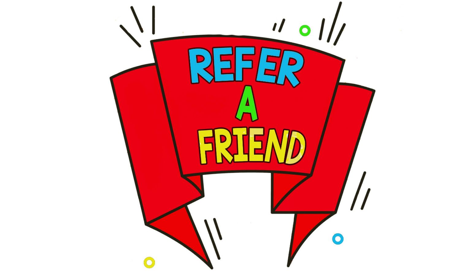 Red banner with the text