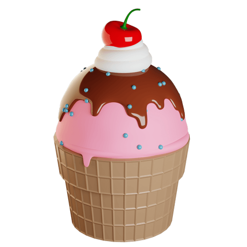 Ice Cream Waffle Bowl served at CC's Dairy Bar in New Baltimore, MI