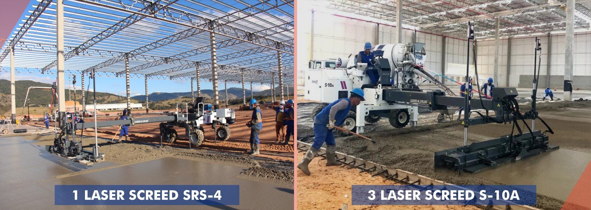 maquinas de última geração piso industrial de concreto