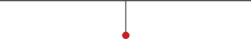 A thin black line with a small red oval at the bottom is suspended from a dark band.