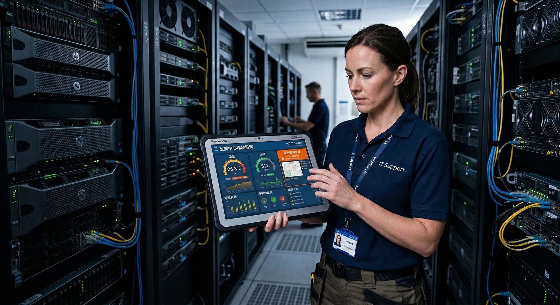 智慧機房環境參數監控 (EMS) 介面