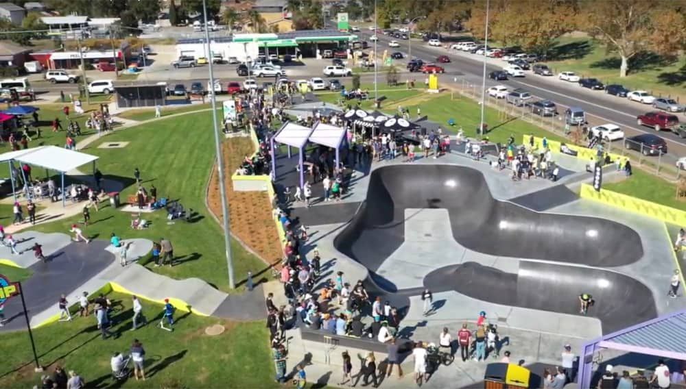 An Aerial View Of A Skate Park Filled With People - Appliance Repairs in Tamworth, NSW