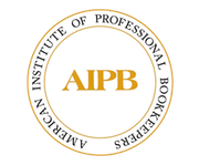Logos for Intuit Certified ProAdvisor (QuickBooks) and American Institute of Professional Bookkeepers (AIPB).
