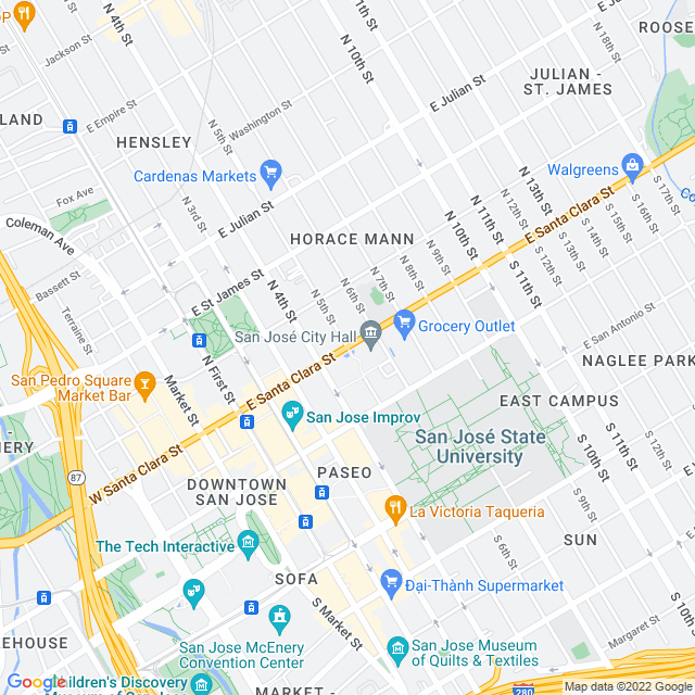 Map of business location