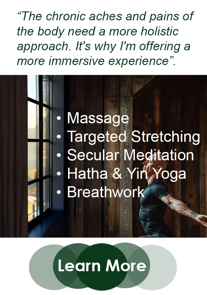 The chronic aches and pains of the body need a more holistic approach.