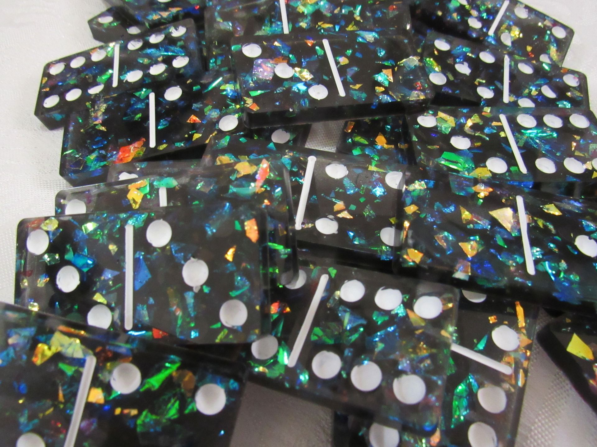 Black Confetti Dominoes