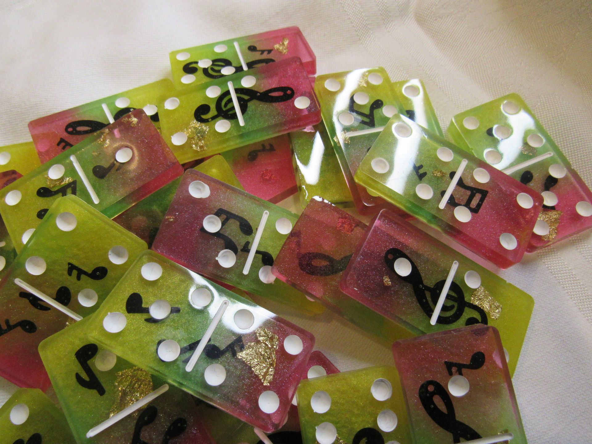 Rasta Music Notes Dominoes