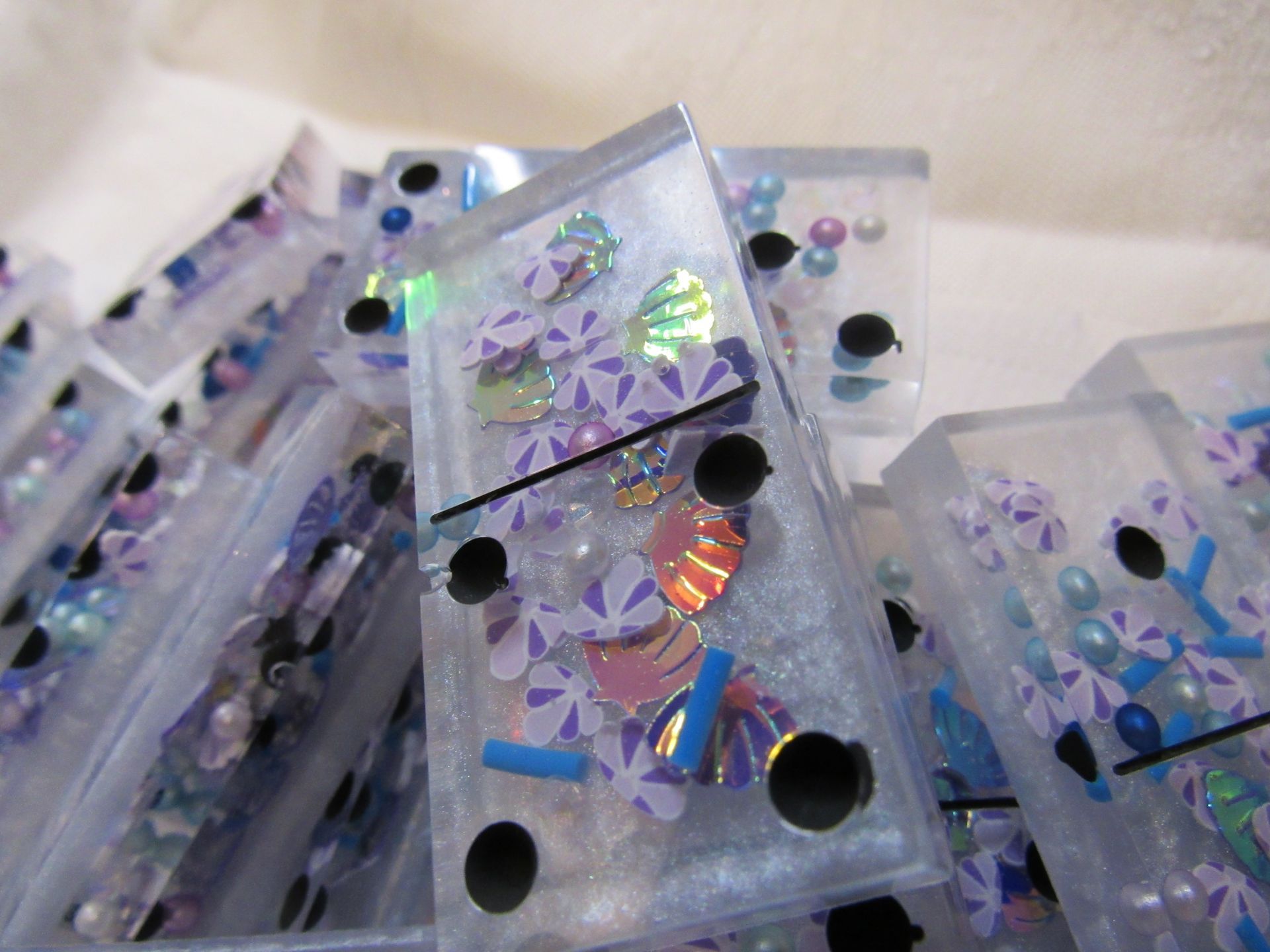 Funfetti Seashell Dominoes