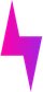 Gradient purple and pink lightning bolt.