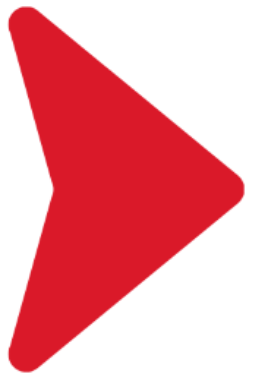 Red right-pointing triangular arrow icon on a white background